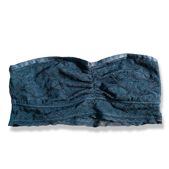 Aerie Bandeau Black Lace Strapless Bra Medium - Picture 2 of 7